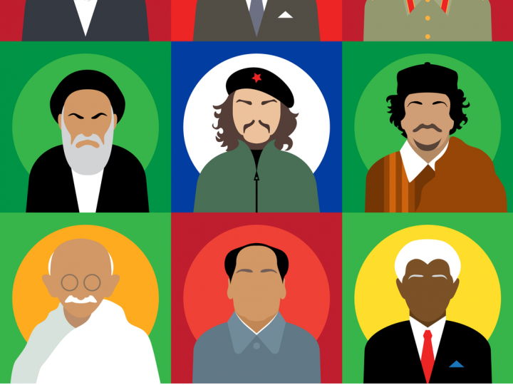 Set avatars revolutionaries persons. Karl Marx, Vladimir Lenin, Joseph Stalin, Ruhollah Khomeini, Ernesto Che Guevara, Muammar Gaddafi, Mahatma Gandhi, Mao Zedong, Nelson Mandela